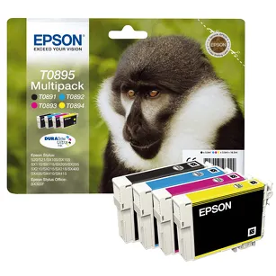 Epson tusz T0895 C13T08954011 4-pak oryginalny cyan / magenta / yellow / black