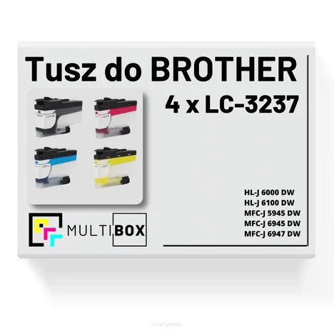 4-pak Tusz do BROTHER LC-3237 Multibox