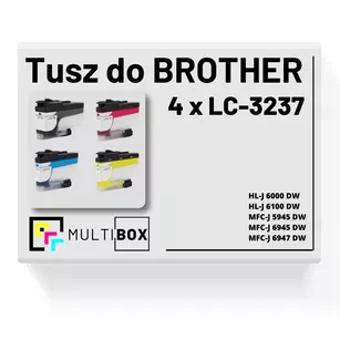 4-pak Tusz do BROTHER LC3237 Multibox