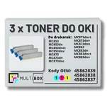 3-PAK Multibox Toner do OKI MC853 MC873 cyan/magenta/yellow zamiennik - 2