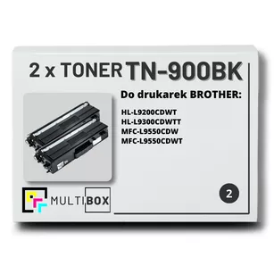 Toner do BROTHER TN900BK 2-pak Black Multibox zamiennik