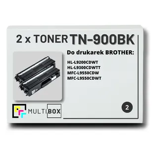 2-PAK Multibox Toner do BROTHER TN900BK Black zamiennik