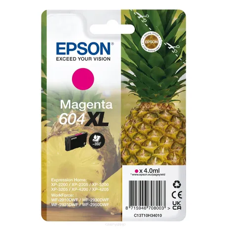 Epson tusz 604XL T10H3 C13T10H34010 oryginalny magenta