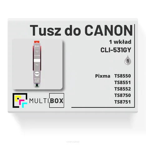 Tusz do CANON CLI531GY grey zamiennik Multibox