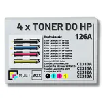 4-PAK Multibox Toner do HP 126A CMYK CE310A CE311A CE312A CE313A zamiennik - 2