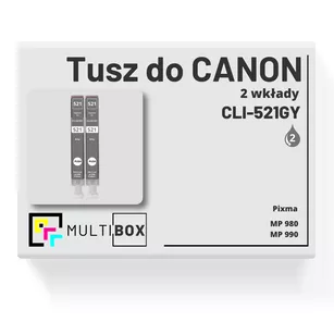 Tusz do CANON CLI521GY 2-pak grey zamiennik Multibox