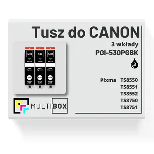 Tusz do CANON PGI-530PGBK 3-pak black zamiennik Multibox