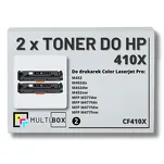 2-PAK Multibox Toner do HP 410X BLACK CF410X zamiennik - 2