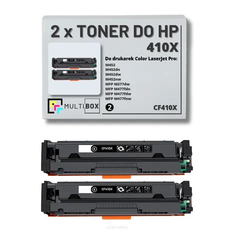 2-PAK Multibox Toner do HP 410X BLACK CF410X zamiennik