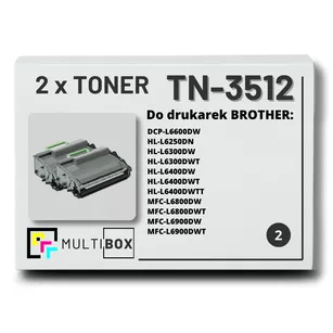 Toner do BROTHER TN3512 2-pak Multibox zamiennik