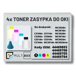 4-PAK Multibox Tonery zasypki do OKI C310 C330 C331 C530 C531 C510 C511 MC351 MC352 MC361 MC362 MC561 MC562 3,5K/3x2,0K - 2
