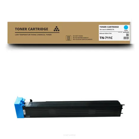 Toner do MINOLTA TN711C Bizhub C654 C754 A3VU450 Cyan Zamiennik