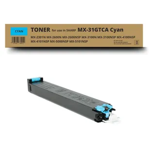 Toner do Sharp MX-31GTCA MX2600 MX3100N MX2301 Cyan zamiennik