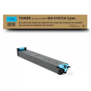 Toner do Sharp MX31GTCA MX2600 MX3100N MX2301 Cyan zamiennik