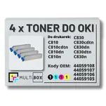 4-PAK Multibox Toner do OKI C810 C830 black/cyan/magenta/yellow zamiennik - 2