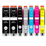 7-PAK Multibox Tusz do CANON PGI530 CLI531 black pigment / black / cyan / magenta / yellow / grey zamiennik - 2