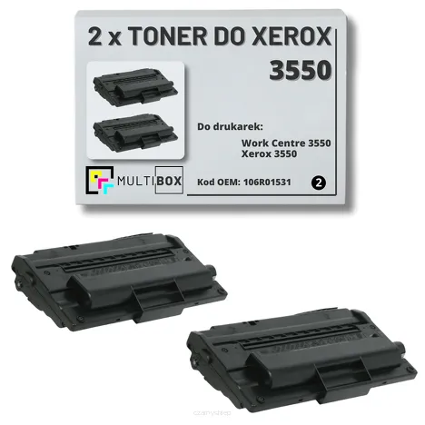 2-PAK Multibox Toner do XEROX 3550 106R01531 11K zamiennik
