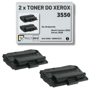 2-PAK Multibox Toner do XEROX 3550 106R01531 11K zamiennik