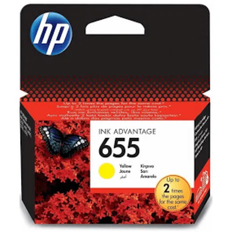 HP 655 tusz CZ112AE oryginalny yellow