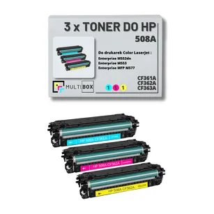 Toner do HP 508A 3-pak CMY CF361A CF362A CF363A zamiennik Multibox