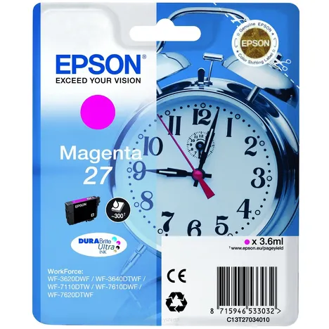 Epson tusz 27 T2703 C13T27034012 oryginalny magenta