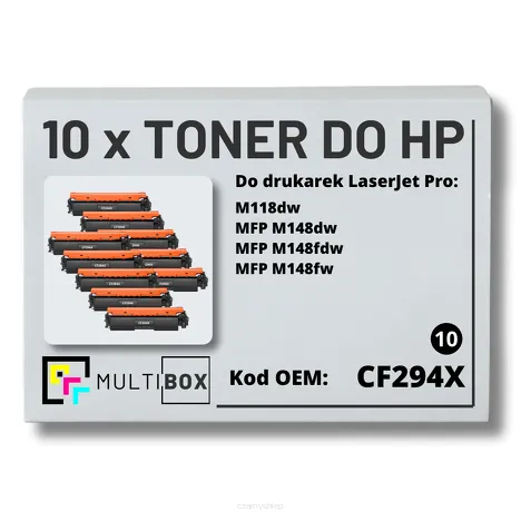 10-PAK Multibox Toner do HP CF294X 94X M118 M148 zamiennik