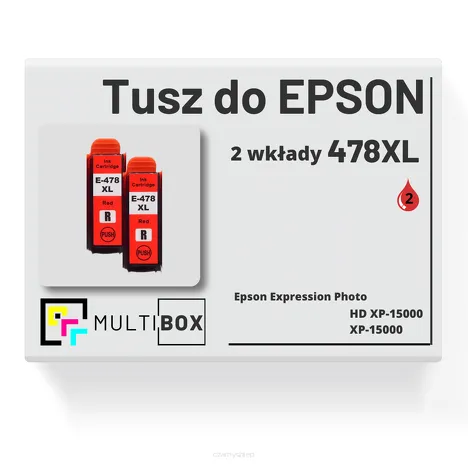 Tusz do EPSON 478XL T04F5 C13T04F54010 2-pak red zamiennik Multibox