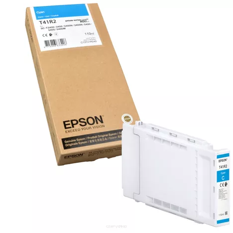 EPSON tusz T41R2 C13T41R240 oryginalny cyan 110ml
