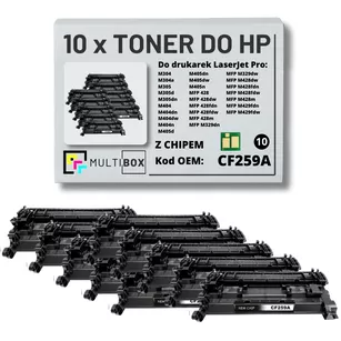 Toner do HP CF259A 59A LaserJet Pro M304 M404 M428 10-pak zamiennik Multibox z chipem