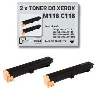 2-PAK Multibox Toner do XEROX M118 C118 006R01179 11K zamiennik