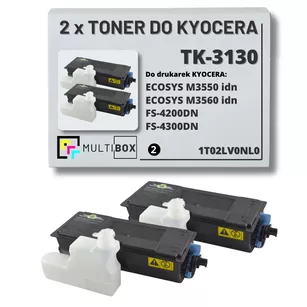 2-pak Toner do KYOCERA TK3130 1T02LV0NL0 FS4200 FS4300 2x25.0K Multibox zamiennik