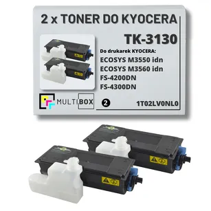2-PAK Multibox Toner do KYOCERA TK3130 1T02LV0NL0 FS4200 FS4300 2x25.0K zamiennik