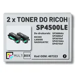 2-PAK Multibox Toner do RICOH SP4500LE 407323 Zamiennik - 2