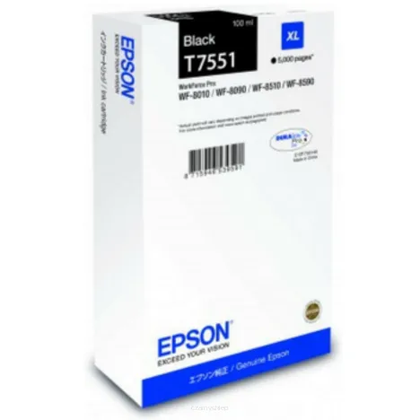 Epson tusz T7551 XL C13T755140 oryginalny black