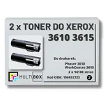 2-PAK Multibox Toner do XEROX 3610 3615 106R02723 14.1K zamiennik - 2