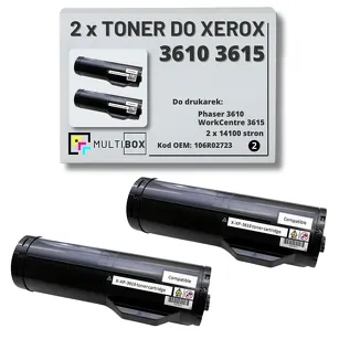 2-pak Toner do XEROX 3610 3615 106R02723 14.1K Multibox zamiennik