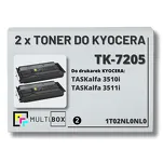 2-PAK Multibox Toner do KYOCERA TK7205 1T02NL0NL0 TASKALFA 3510i 2x35.0K zamiennik - 2