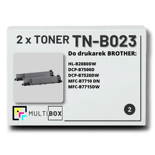 2-PAK Multibox Toner do BROTHER TNB023 zamiennik