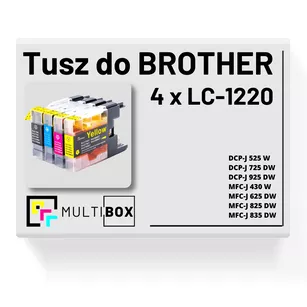 4-pak Tusz do BROTHER LC1220 Multibox