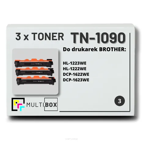 3-PAK Multibox Toner do BROTHER TN1090 zamiennik