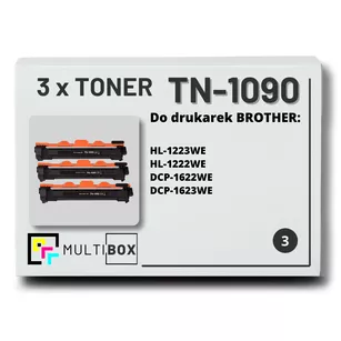 Toner do BROTHER TN1090 3-pak Multibox zamiennik