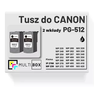 Tusz do CANON PG512 2-pak black zamiennik Multibox