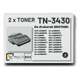 Toner do BROTHER TN3430 2-pak Multibox zamiennik