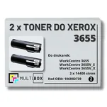 2-PAK Multibox Toner do XEROX 3655 106R02739 14.4K zamiennik - 2