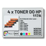 4-PAK Multibox Toner do HP 117A CMYK W2070A W2071A W2072A W2073A zamiennik Z CHIPEM - 2
