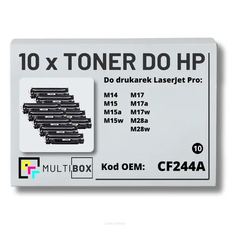 10-PAK Multibox Toner do HP CF244A 44A M14 M15 M17 zamiennik