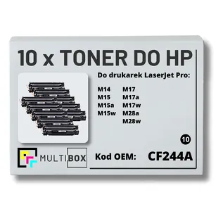 10-PAK Multibox Toner do HP CF244A 44A M14 M15 M17 zamiennik
