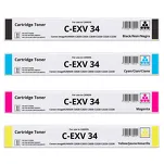 4-PAK Zamiennik Toner do Canon CEXV34 3782B002 3783B002 3784B002 3785B002 GPR36 iRC2020 iRC2025 iRC2030 iRC2035 CMYK - 2