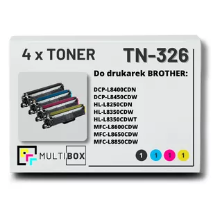 Toner do BROTHER TN326 4-pak CMYK Multibox zamiennik