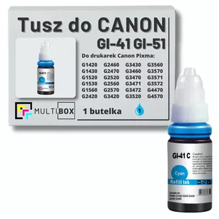 Tusz do CANON GI41C GI51C cyan zamiennik Multibox